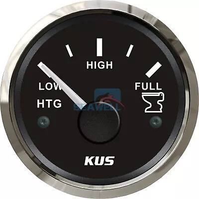 Marine Holding Tank Level Gauge Boat HTG Gauge Steel Bezel Black Face 240-33Ω • $24.99