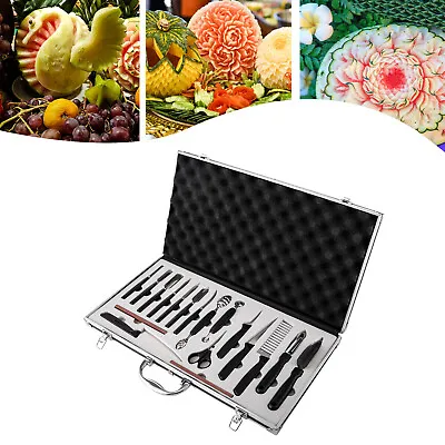 18PCS Carving Tools Kitchen Food Vegetable Fruit Sculpting Peeling Culinary Set • $26.59