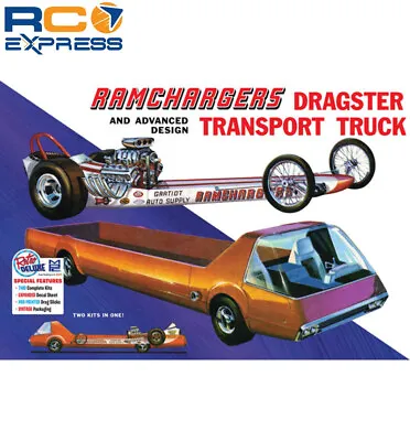 MPC 1/25 Ramchargers Dragster & Transporter Truck Plastic Model Kit MPC970 • $48.48
