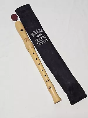 Vintage Moeck World Wooden Soprano- 01 Recorder Baroque Type. • $39.99