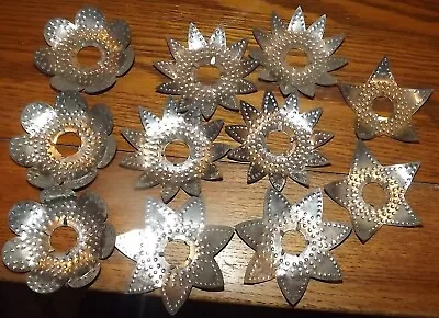 Vintage Christmas Tree Light Reflectors Metal Lot Of 11 • $5.99