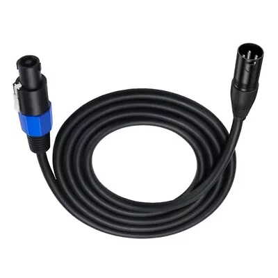 Speakon Plug Male To XLR 3Pin Male Speaker Extension Cable Microphone Wire • £11.94