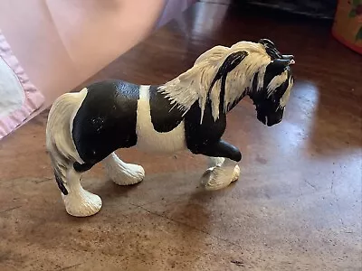 £1.99 • Buy Schleich Tinker Mare Black & White Shire Clydesdale 2003 Horse Figure 5”