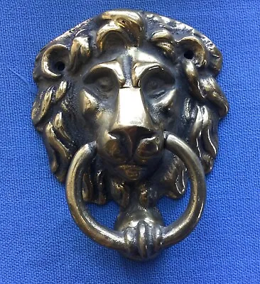 Vintage  Brass Lion Head Door Knocker 4 3/8 Inches Canada • $29.52
