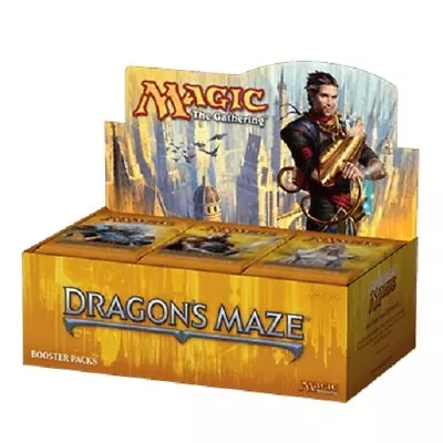 Sealed English Magic The Gathering Dragon's Maze DGM Booster Box MTG 36 Pack • $96.99