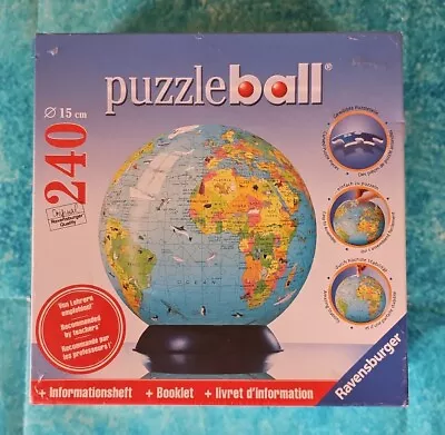 2005 Ravensburger 240 Piece Puzzle Ball World Globe NEW Earth • $6.99