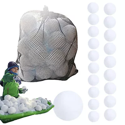 20PCS Snow Fake Balls Soft Artificial Snow Toy Balls For Kids Indoor Snow • £9.59