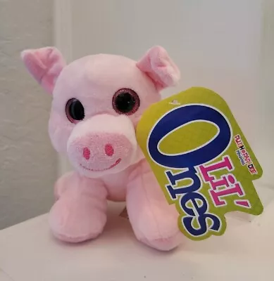 🐷🐽LIL’ ONES Pork Chop The Pig 7” Plush Stuffed Animal Big Glitter Eyes / NEW • $6.99