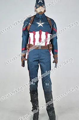 Captain America: Civil War Steve Rogers Cosplay Costume Outfits Uniform Amazing • $199.99