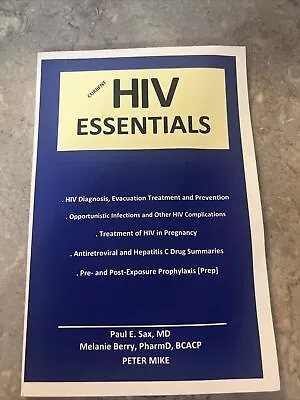 HIV Essentials By Paul E. Sax Paperback • $19