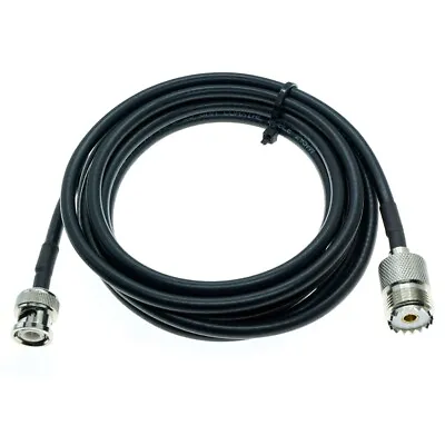 BNC Male To UHF Female SO239 Lot RF Coax Pigtail Jumper 50ohm RG58 Cable • $3.79