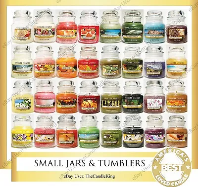 Yankee Candle - SMALL JARS & TUMBLERS - 3.7oz & 7oz - Many Discontinued Scents! • $16.99