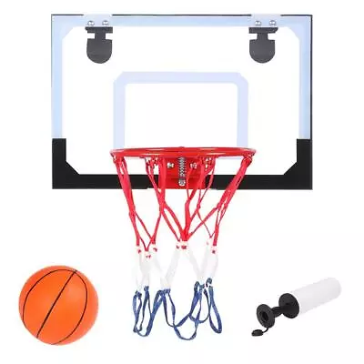 Mini Basketball Hoop System Kids Goal Over The Door Indoor Sports W/Ball Pump US • $23.99