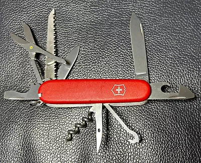 Victorinox HUNTSMAN Swiss Army Knife - Red - Matte Scales - 91mm • $21.50