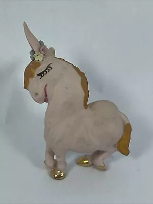 1950’s Walker Hagen Renaker Pink Bisque Donkey Mule Flowers Mini Figurine • $22.49