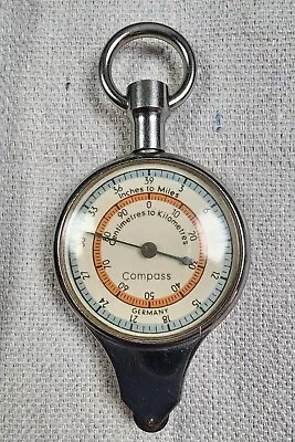 Vtg Cartography Tool Measure Distance Nautical Miles Kilometers Compass Germany • $31