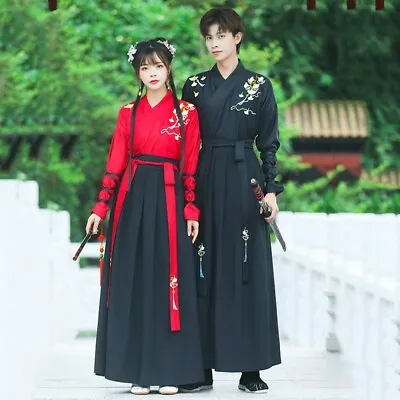 Male Hanfu Cosplay Women Men Ancient Costume Chinese Fashion Traditional Clothes • $46.54