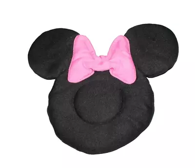 Minnie Mouse Infant Car Seat Head Rest Cover 12  Black Pink Pillow Baby Comfort • $4.06