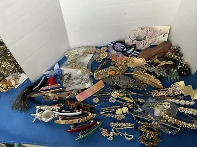 Vintage/ Modern Barrettes & Hair Pins Ect. Lot          (#10 ) • $6.75