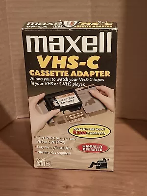 Maxell VHS-C Cassette Adapter VP-CA VHS C Camcorder Videotape To VCR NM- • $38