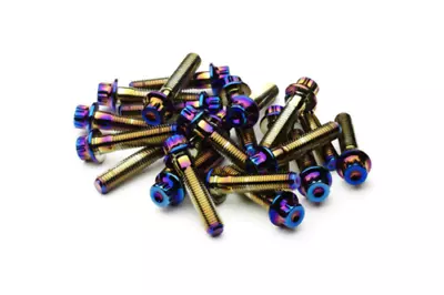 M7 32mm Neo Chrome 3PC Wheel Split Rim Assembly Bolts BBS RS OZ Schmidt RH Screw • $230.06