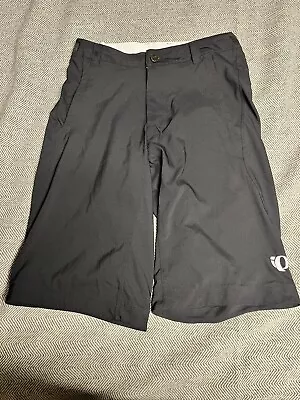 Pre-owned Pearl Izumi Mountain Bike Cycling Shorts Mens M Black No Inner Short • $13