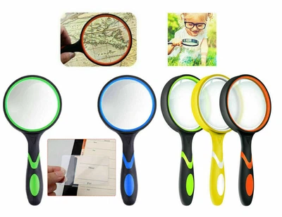 £6.99 • Buy Handheld Magnifying Glass,  Magnifier, Loupe Reading Jewellery, Aid Big Large