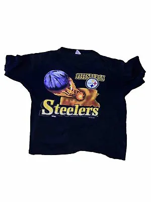 Vintage 1994 Pittsburgh Steelers T-Shirt Single Stitch Size XL • $15