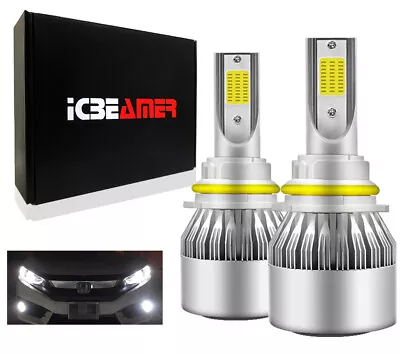 9004 HB1 LED COB Canbus 72W Hi/Lo Beam White Direct Install Headlight Bulbs H37 • $7.99