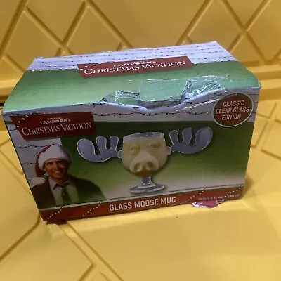 National Lampoon's Christmas Vacation Glass Moose Mug 8oz Open Box Sealed • $29.99