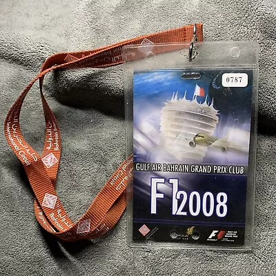 2008 F1  Bahrain  GP Club F1 / Ticket ? & Lanyard See Pics • £19.99