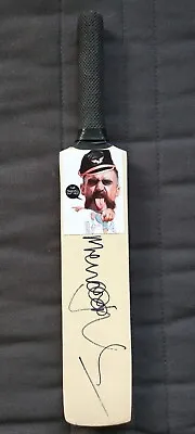 Australia Cricket Legend Merv Hughes Signed Mini Bat • $24.95