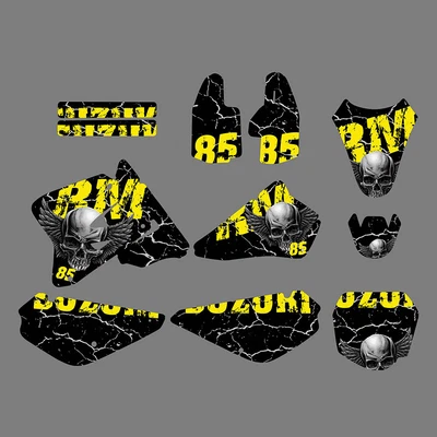 $45.99 • Buy Team Graphics Backgrounds Decals For Suzuki RM 85 RM85 2002-2012