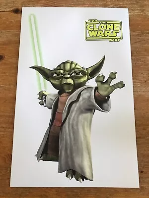 Star Wars The Clone Wars 11  X 17  Poster  Yoda  • $9.99