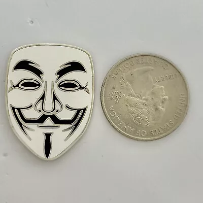 V For Vendetta Guy Fawkes - Enamel Lapel Hat Pin - Anonymous • $2.50