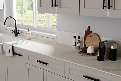 Solid Natural Marble Compact Laminate Ultra Thin 12mm Slimline Kitchen Worktops • £110