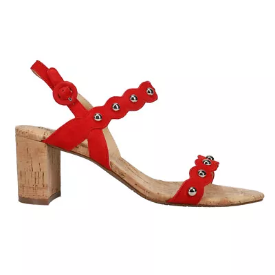 VANELi Mavis Studded Sling Back  Womens Red Casual Sandals 305559 • $17.99