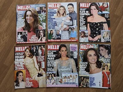 Hello Magazine Bundle Lot X 6 Kate Middleton William Princess Diana Meghan Harry • £8