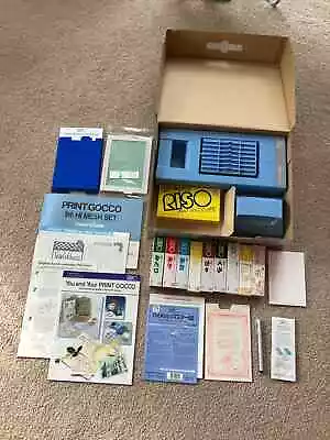 Vtg RISO Print Gocco B6 Hi Res Instant Multi-Color Ink Printer Screen Kit W Ink • $99.99