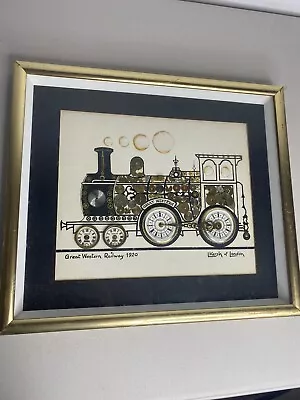 L. Kersh Of London Collage Orig.vintage Frame Great Eastern Railway England • $49.99