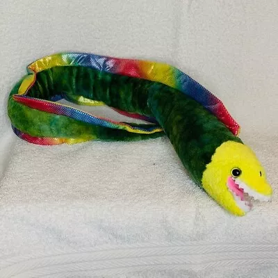 Rainbow Moray EEL 26.5  Stuffed Animal Fiesta Toys Plush Sea Creature Iridescent • $5.60