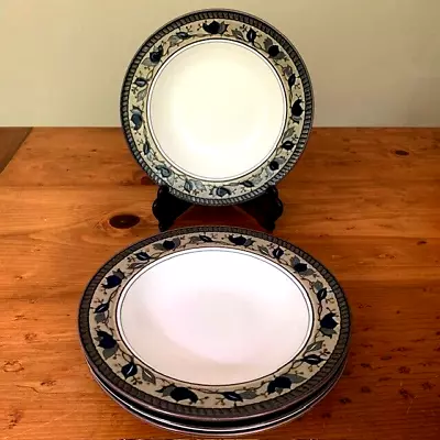 Mikasa Intaglio Arabella 4 Rim Soup Bowls Or Use For Salad Or Pasta -Japan EUC • $24.95