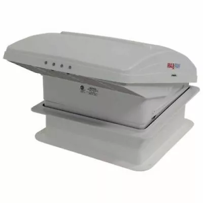 Maxxair 00-07000K Deluxe Roof Vent W/ 12V Fan; Thermostat; And Remote; White • $420.78