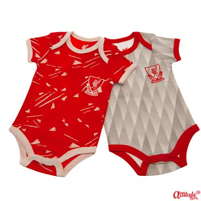 Liverpool Baby Grows-2 Pack-Liverpool Official Baby Bodysuit-Retro Liverpool • £18