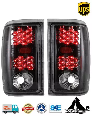 Black Clear Lens LED Tail Lights For 2001-2005 Ford Ranger Rear Brake Lamps Pair • $75.99