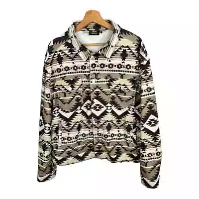 Wesc Mens Size Medium Womens Large Corduroy Trucker Blanket Jacket Aztec Western • $44.95