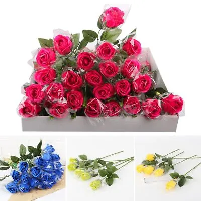 $14 • Buy Valentines Day Gift Rose Flower Artificial Flower Rose Bouquet Soap Flowers
