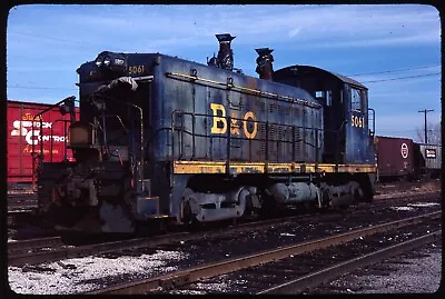 Original Rail Slide - BO Baltimore & Ohio 5061 Willard OH 12-1981 • $4.97