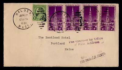 DR WHO 1939 SPECIAL DELIVERY MALDEN MA TO PORTLAND ME J90376 • $0.50