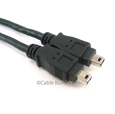 6FT FIREWIRE CABLE 4 PIN To 4 PIN IEEE 1394 ILINK 6' PC MAC DV 4 TO 4 4-4 PINS • $7.99